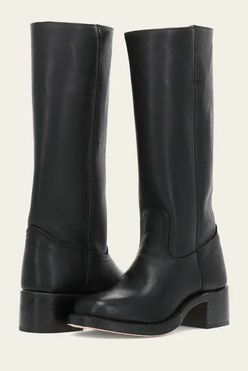 Anya classic western boots in yellow, paired with a flowy dress, illustrating their versatile styling potential.