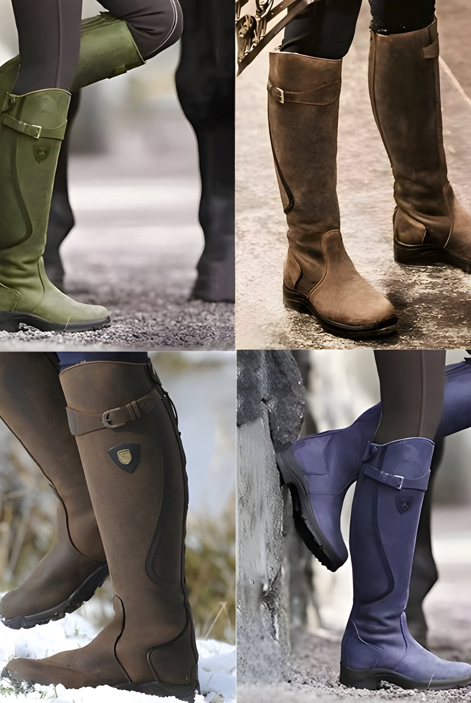 A woman walking confidently in Calliope orthopedic leather boots, illustrating their comfortable fit and supportive design.
