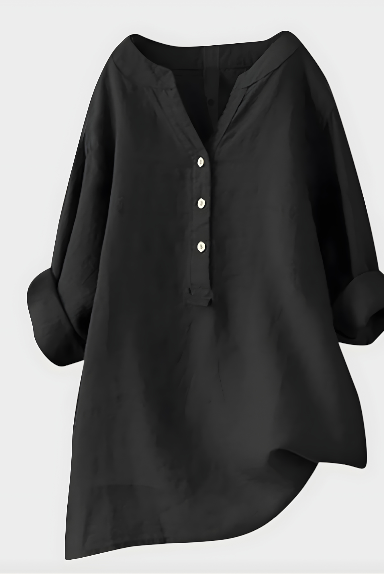 Lifestyle shot of the Elara elegant cotton-linen blouse in white, perfect for a bright summer day.