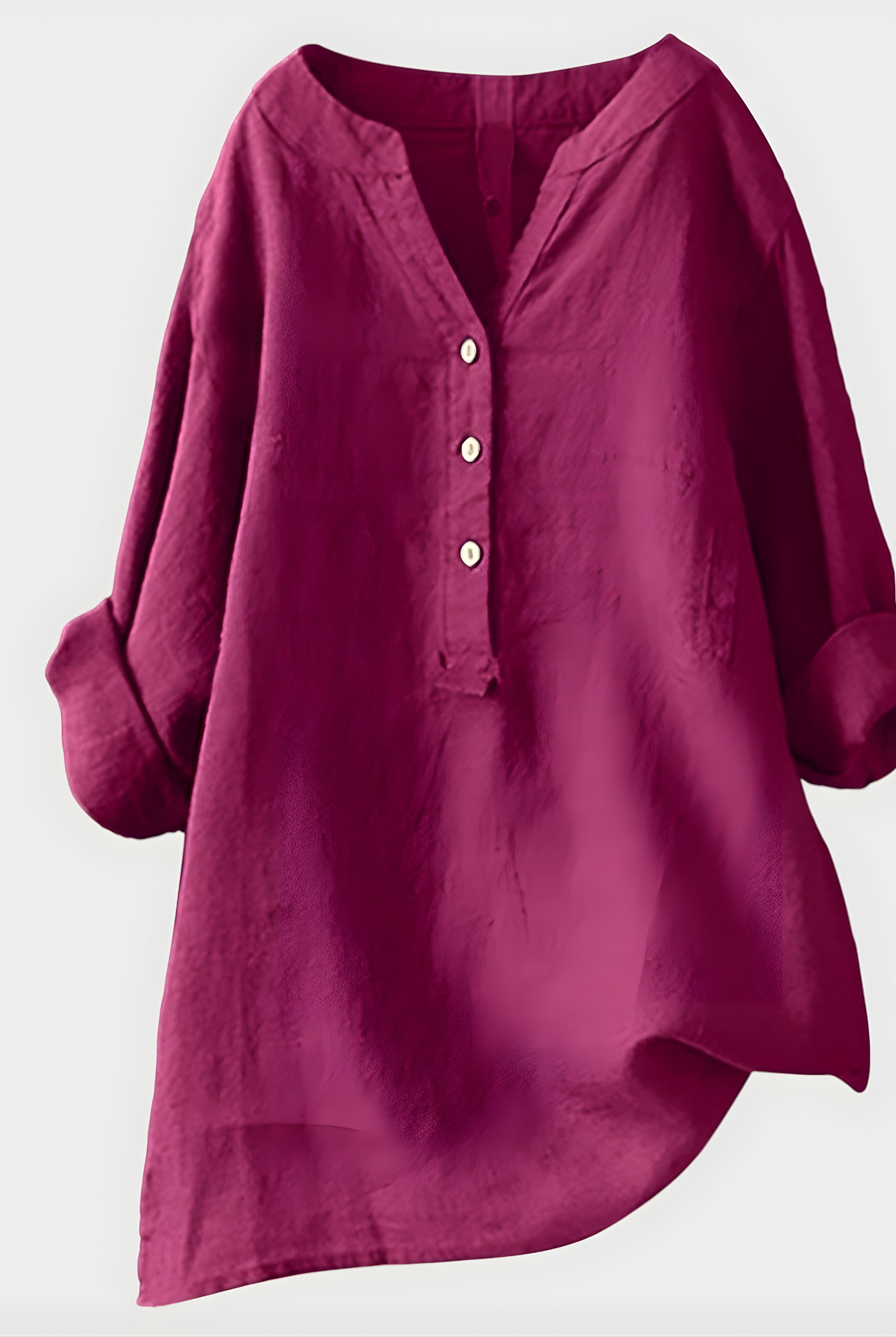 Detail shot of the V-neckline and sleeve cuff on the black Elara blouse, emphasizing craftsmanship.