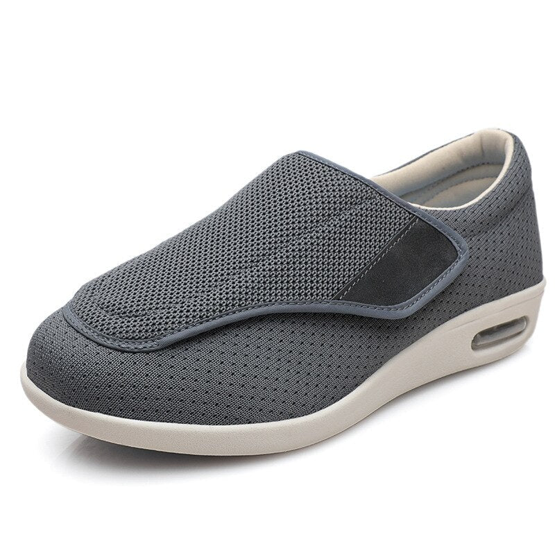 The black variant of the Elara diabetic comfort shoe, presenting a classic and versatile option for everyday wear.