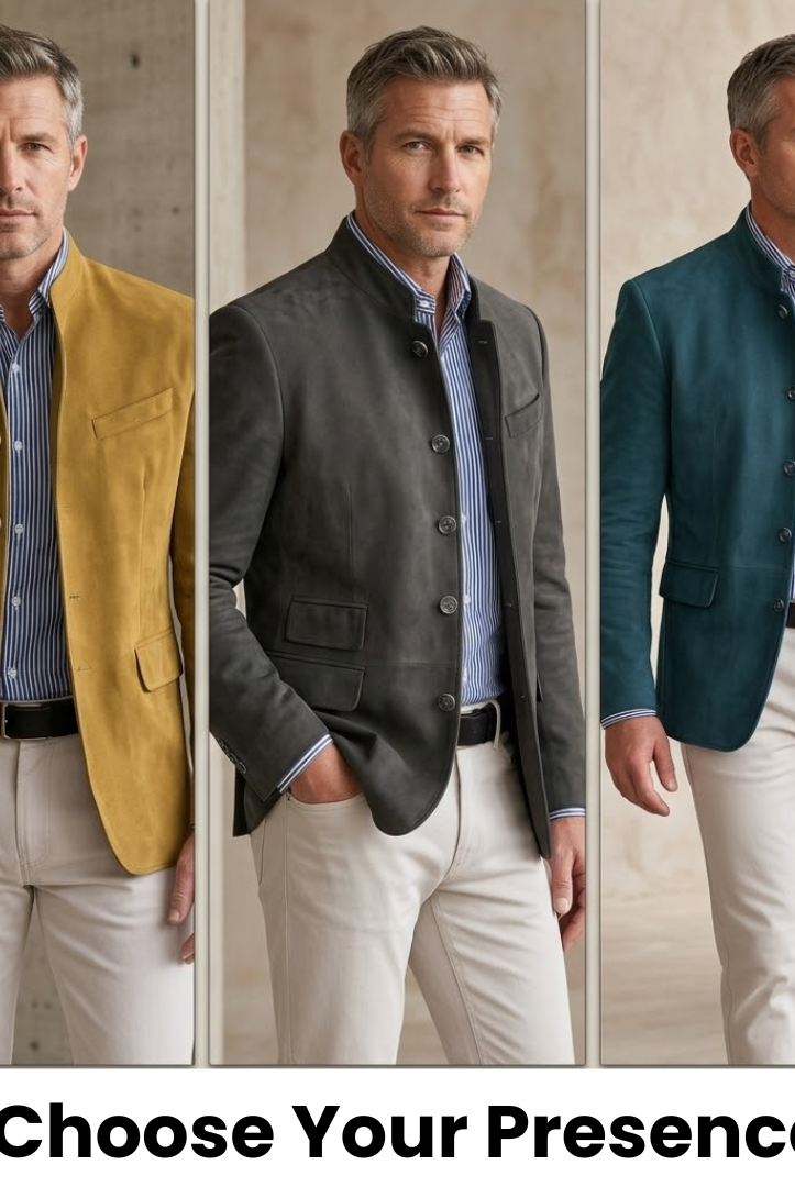 Close-up detail of the fabric texture and stitching on the Florian tailored everyday blazer, emphasizing quality.