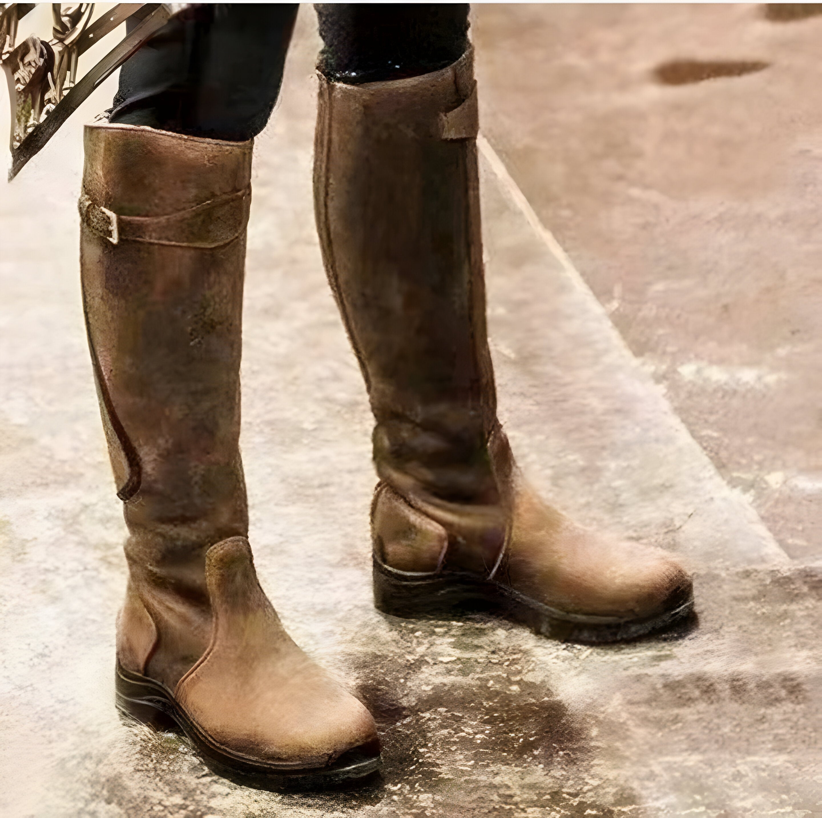 Detailed view of the slip-resistant Duratread sole pattern on a Calliope orthopedic boot, highlighting traction.