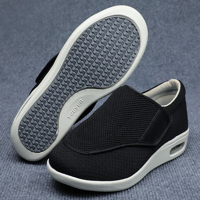 The extra-deep design of the Elara diabetic shoe with a removable memory foam insole partially lifted, demonstrating space for orthotics.