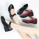 Angled view of two Kiera orthopedic comfort shoes, illustrating their quality craftsmanship and comfortable design.